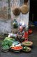 Vietnam: Fruit and vegetable vendor, Old Quarter market, Hanoi